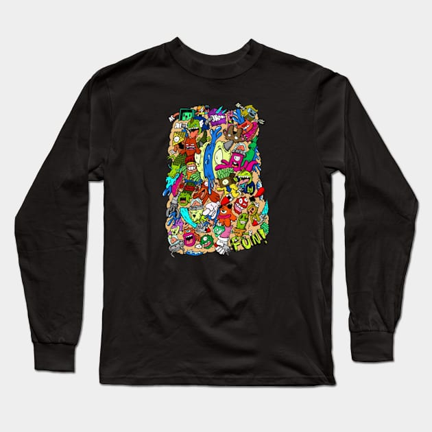 Doodles Long Sleeve T-Shirt by Boiys